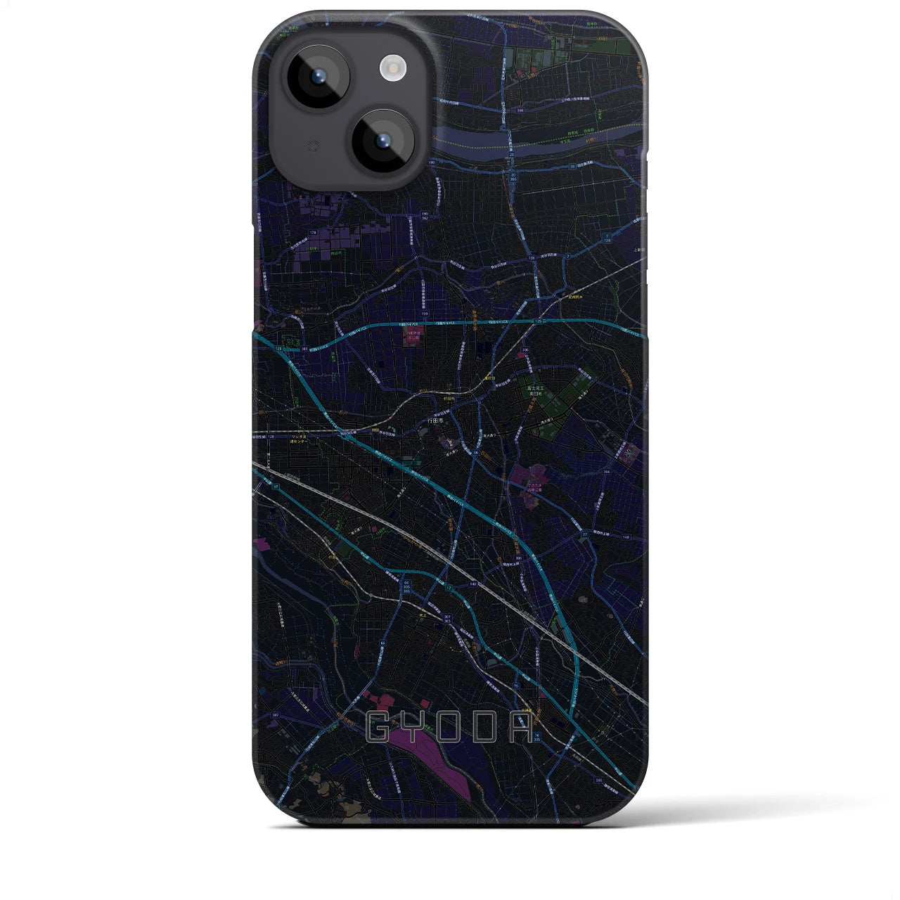 【行田(埼玉県)】地図柄iPhoneケース(バックカバータイプ)