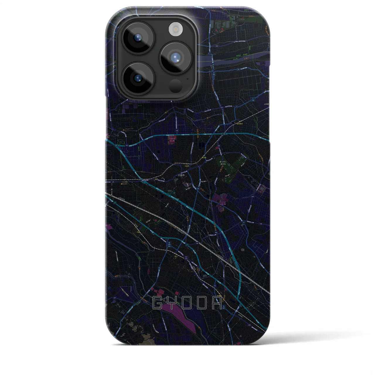 【行田(埼玉県)】地図柄iPhoneケース(バックカバータイプ)