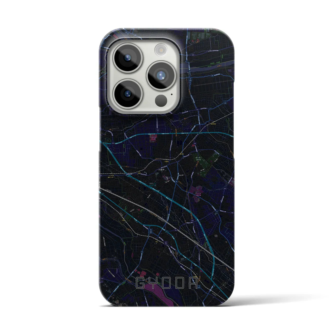 【行田(埼玉県)】地図柄iPhoneケース(バックカバータイプ)