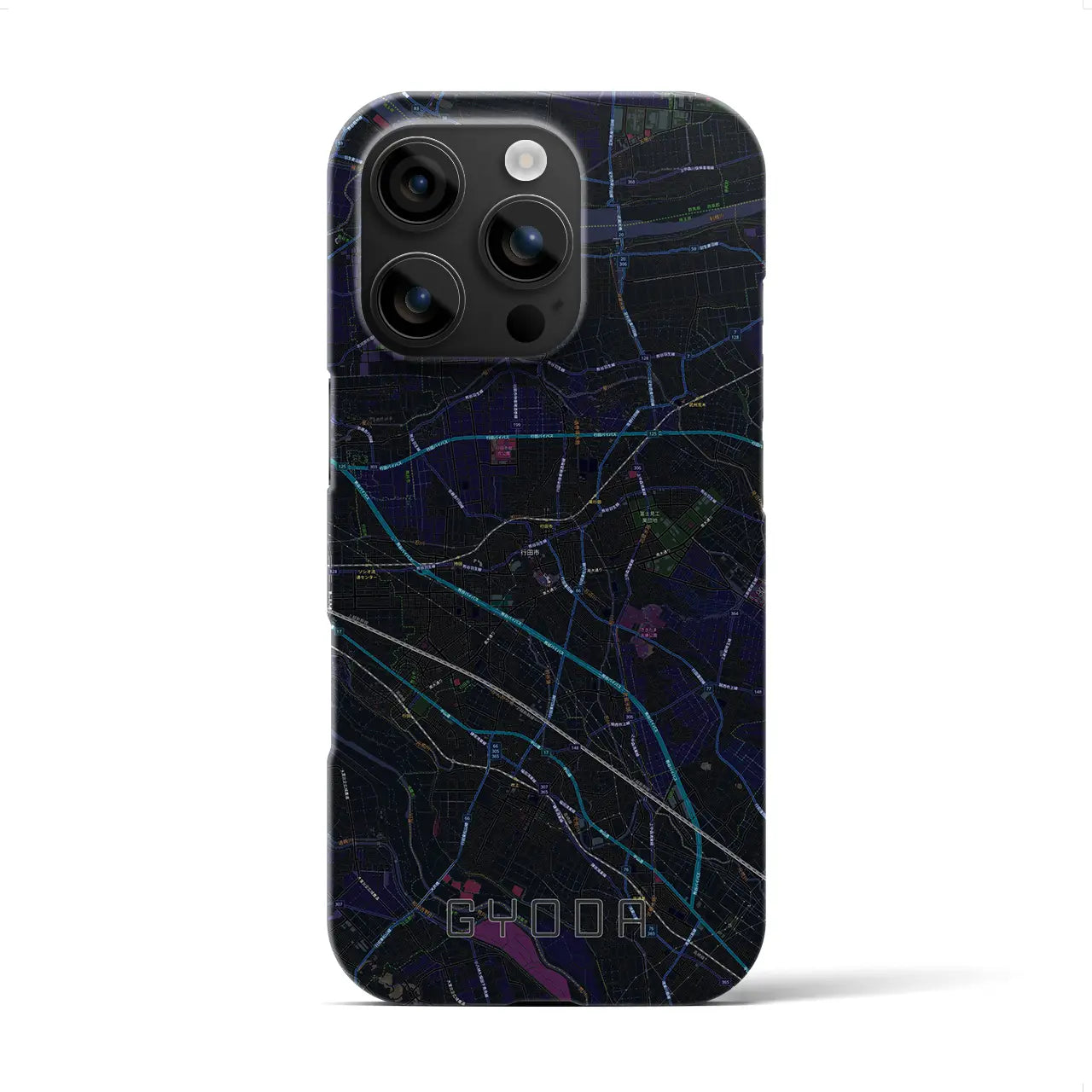 【行田(埼玉県)】地図柄iPhoneケース(バックカバータイプ)