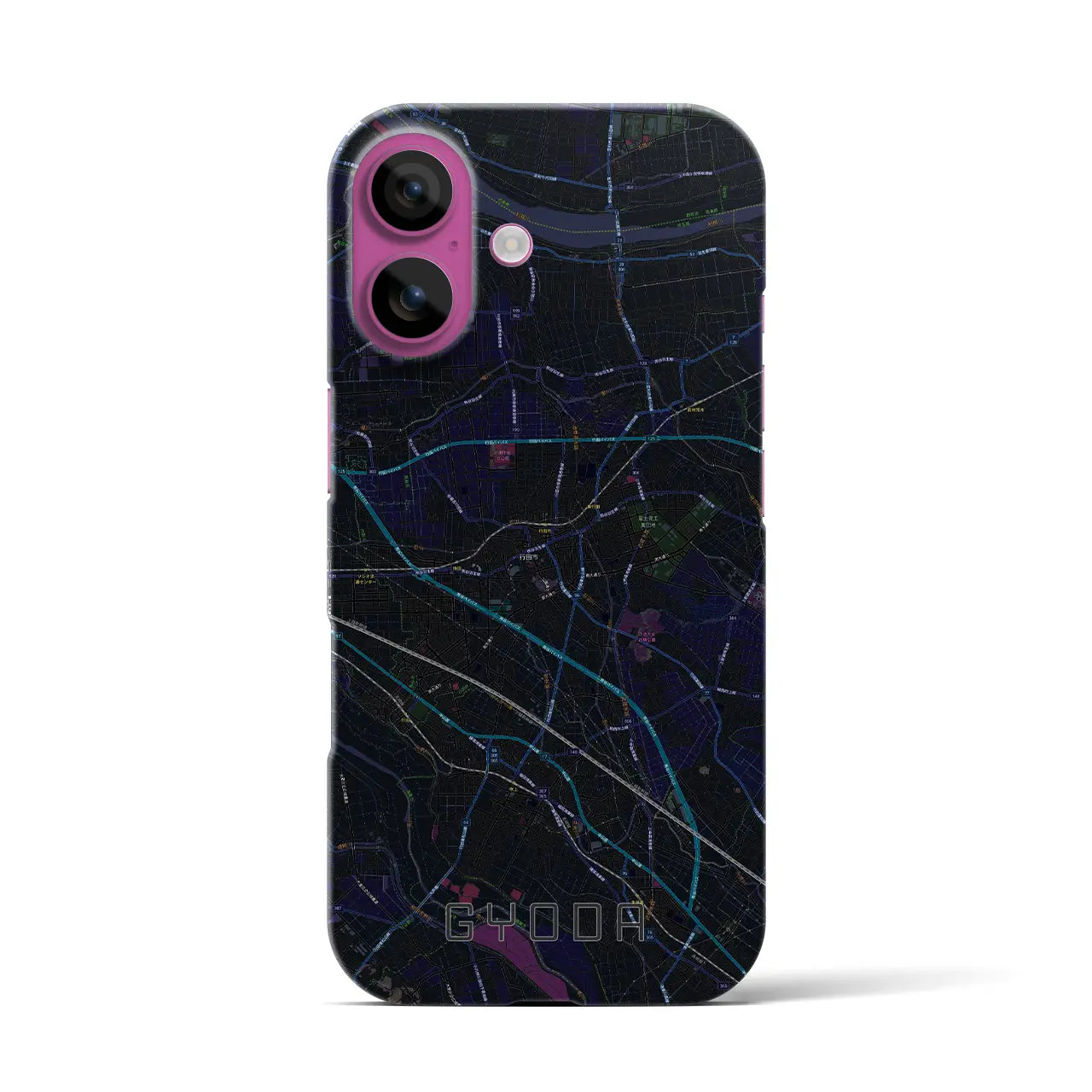 【行田(埼玉県)】地図柄iPhoneケース(バックカバータイプ)