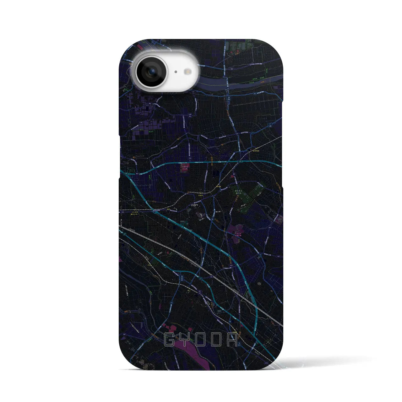 【行田(埼玉県)】地図柄iPhoneケース(バックカバータイプ)