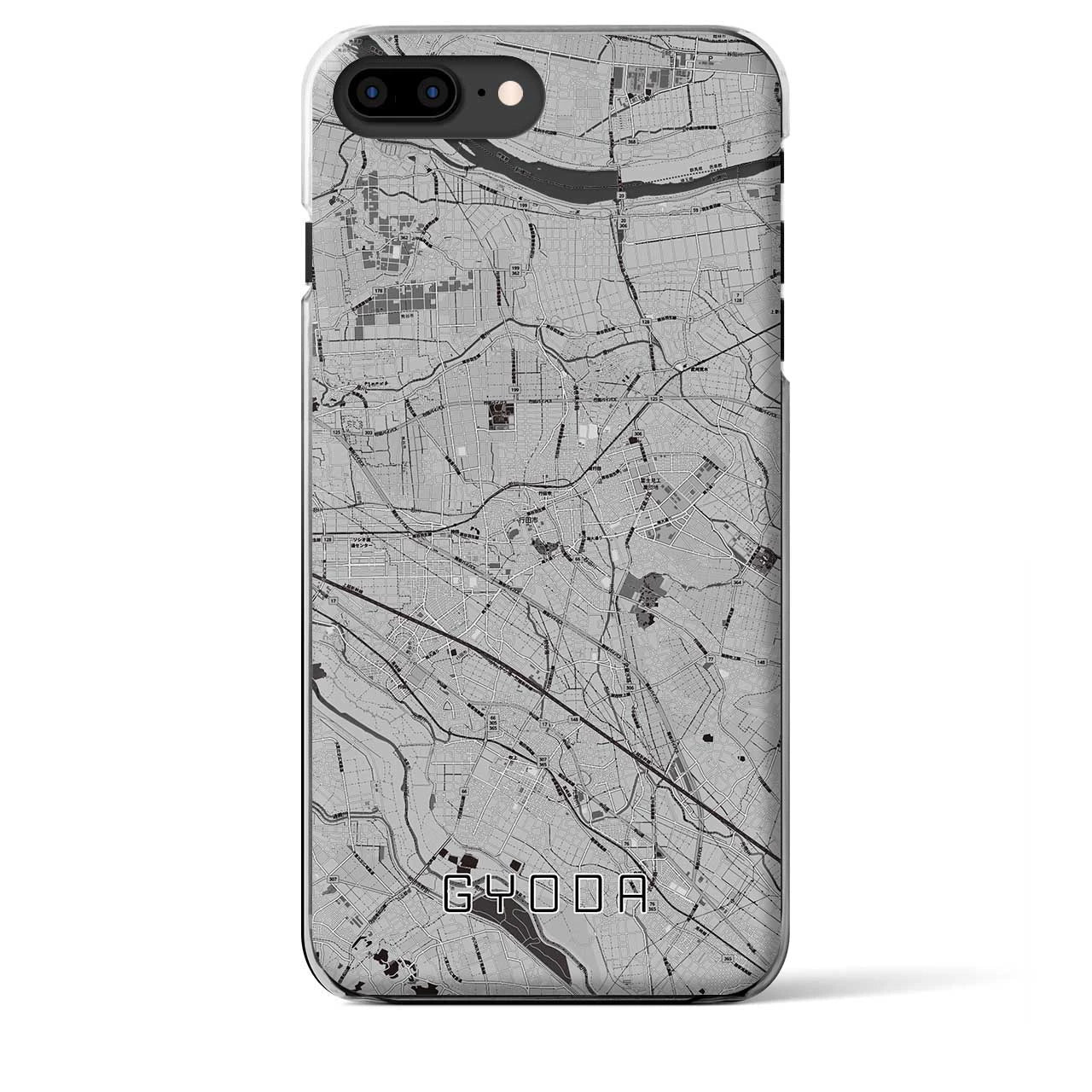 【行田(埼玉県)】地図柄iPhoneケース(クリアタイプ)