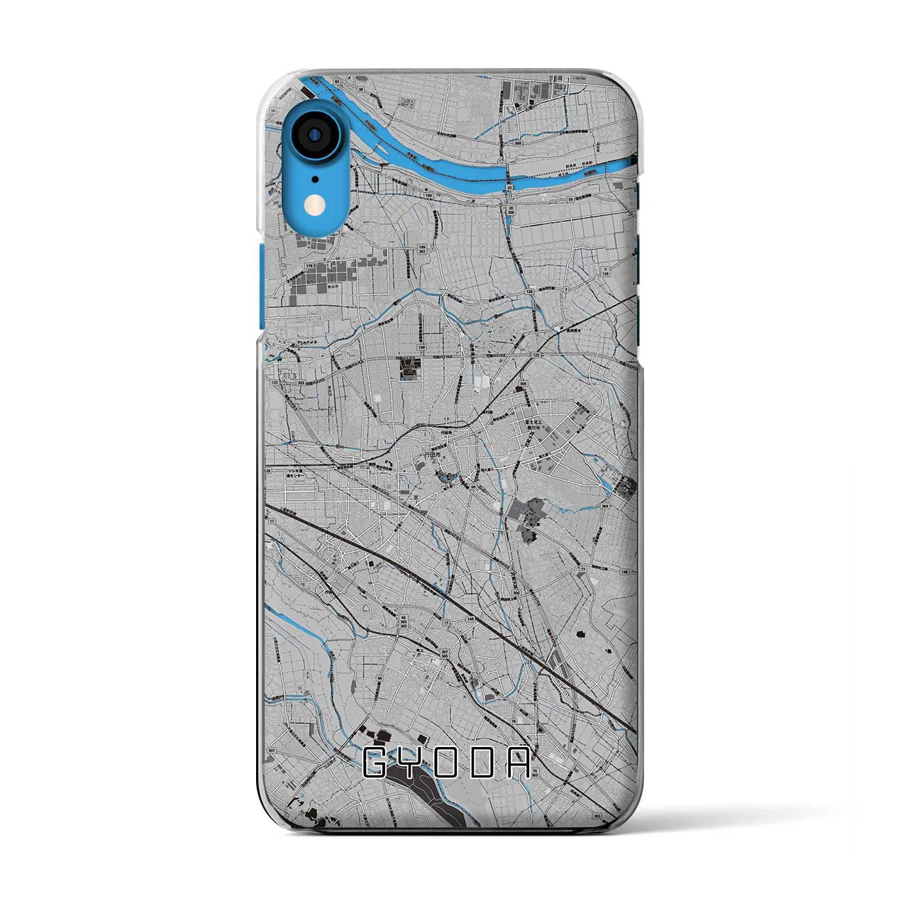 【行田(埼玉県)】地図柄iPhoneケース(クリアタイプ)