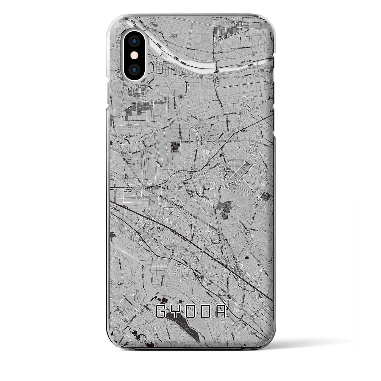 【行田(埼玉県)】地図柄iPhoneケース(クリアタイプ)