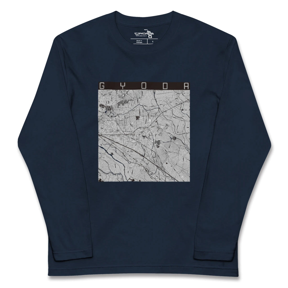 【行田(埼玉県)】地図柄ロングスリーブTシャツ