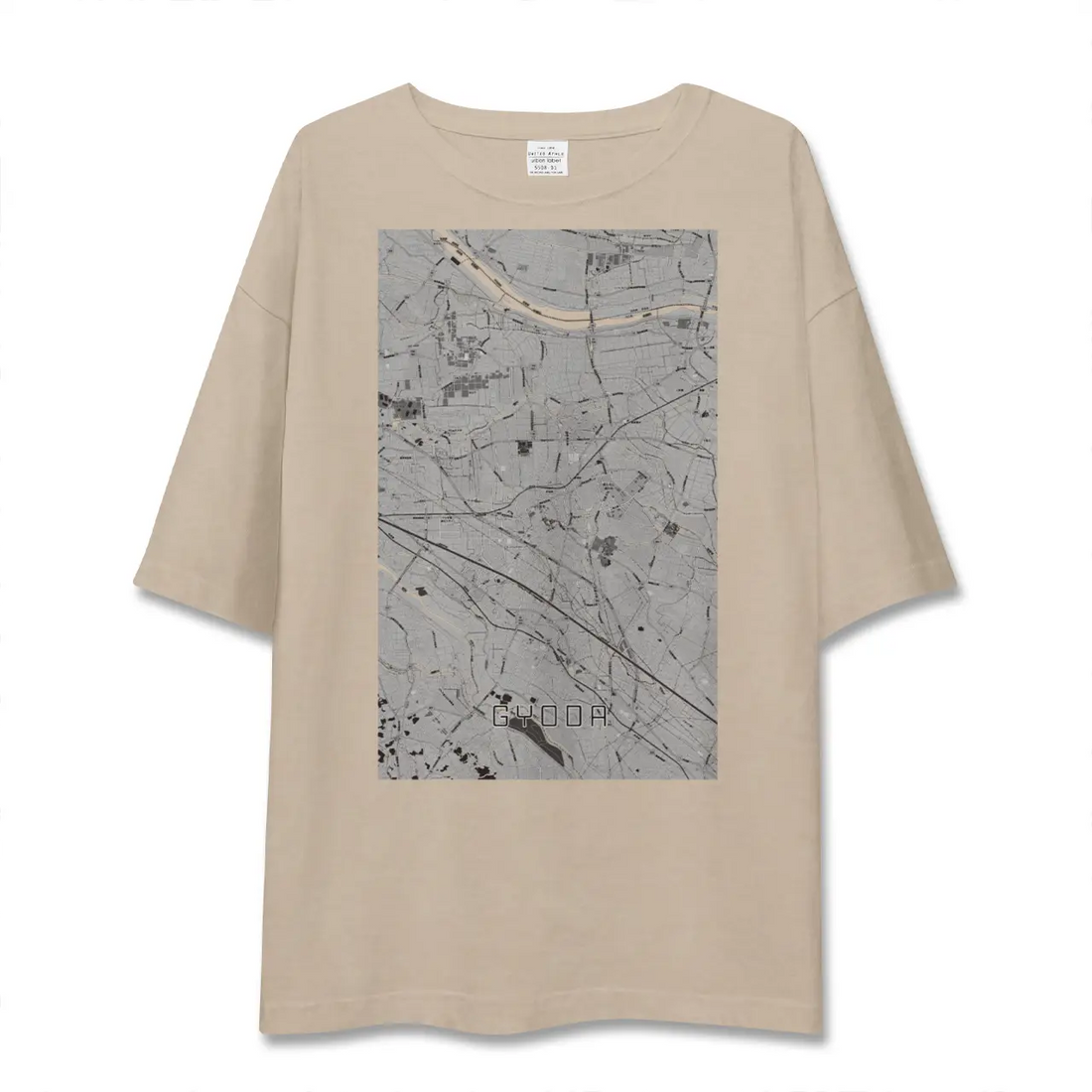 【行田(埼玉県)】地図柄ビッグシルエットTシャツ