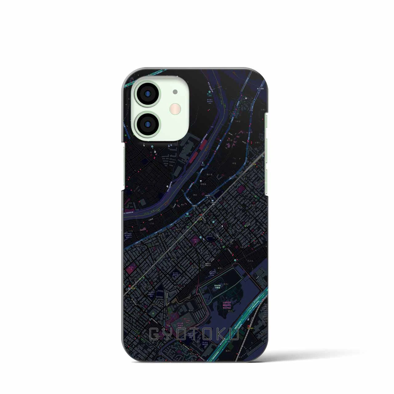 【行徳(千葉県)】地図柄iPhoneケース(バックカバータイプ)