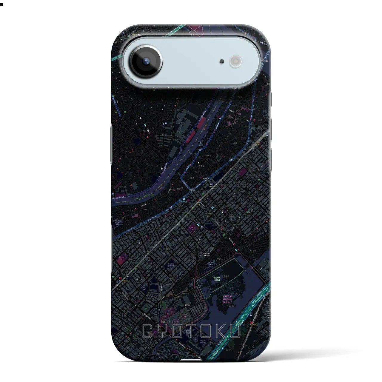 【行徳(千葉県)】地図柄iPhoneケース(バックカバータイプ)