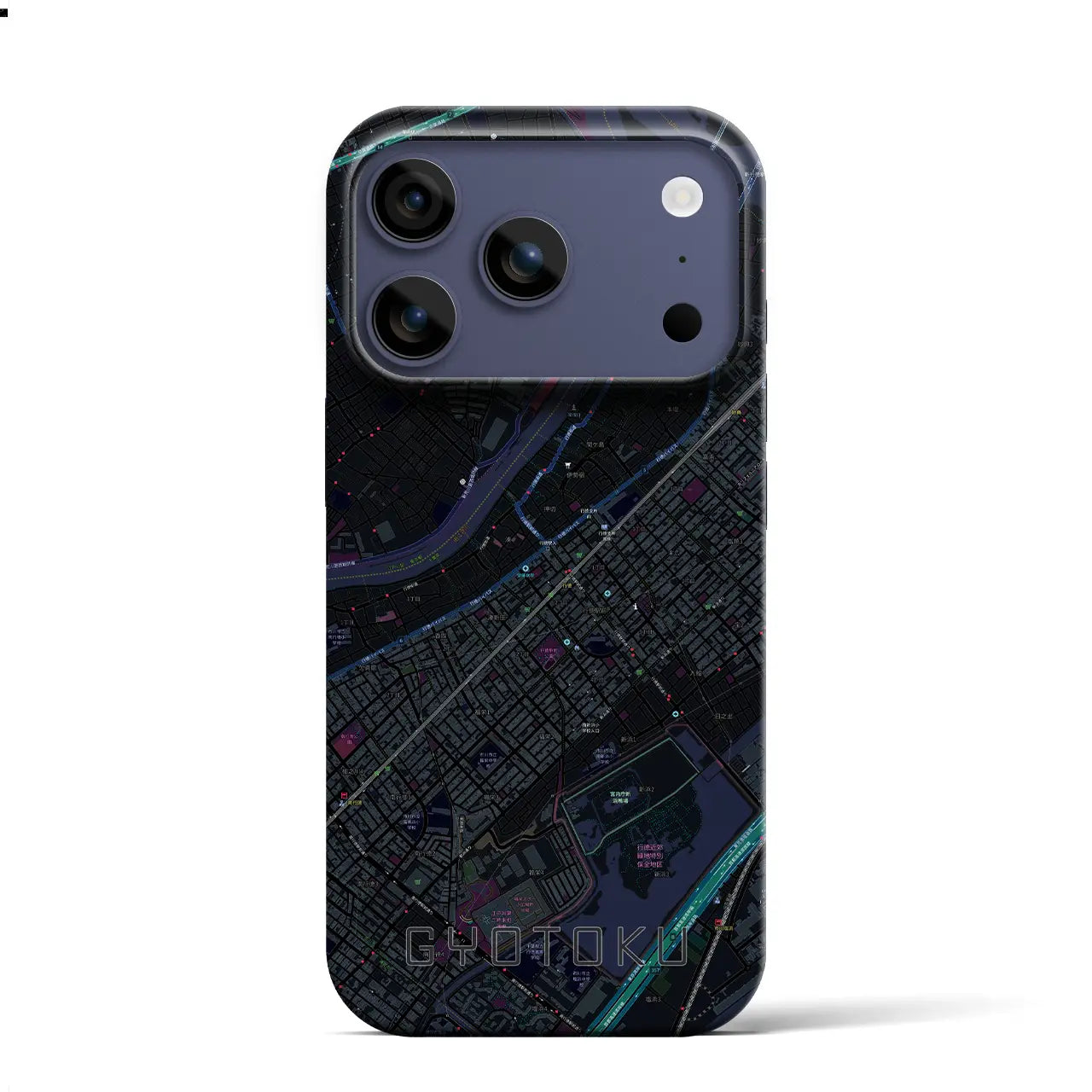 【行徳(千葉県)】地図柄iPhoneケース(バックカバータイプ)