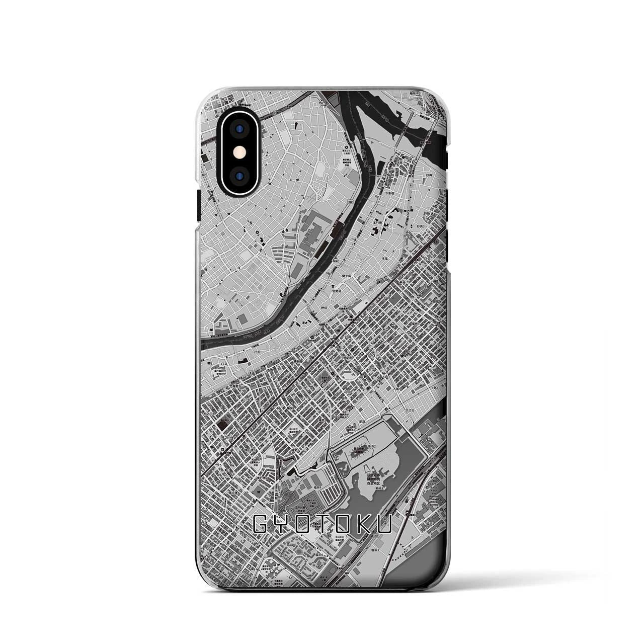 【行徳(千葉県)】地図柄iPhoneケース(クリアタイプ)
