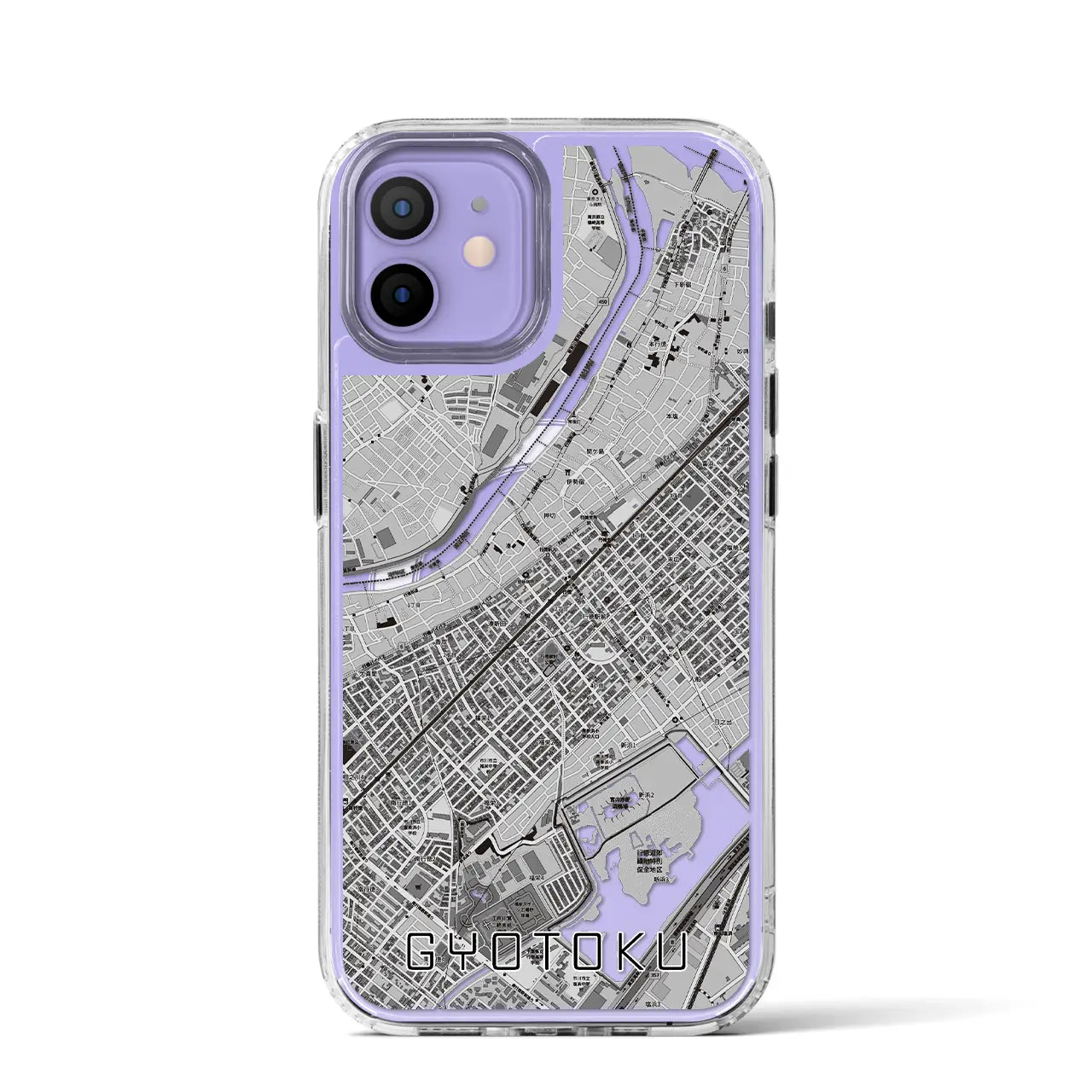 【行徳(千葉県)】地図柄iPhoneケース(MagSafeタイプ)