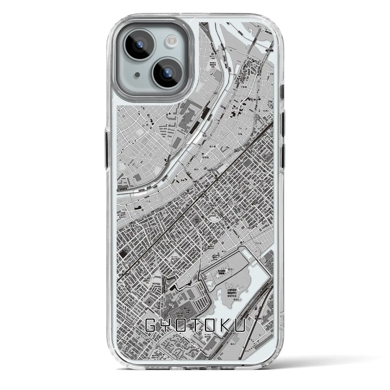 【行徳(千葉県)】地図柄iPhoneケース(MagSafeタイプ)