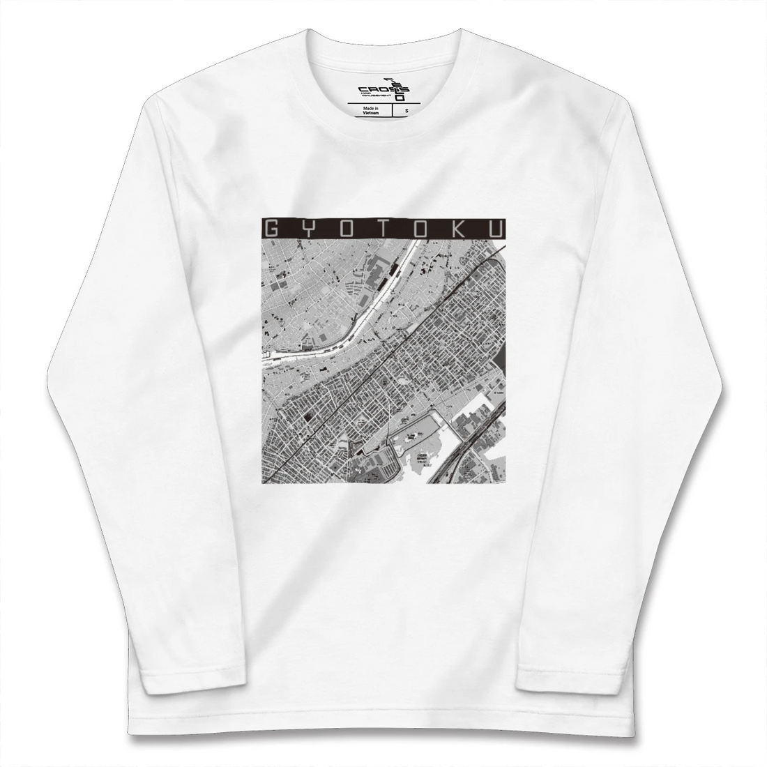【行徳(千葉県)】地図柄ロングスリーブTシャツ