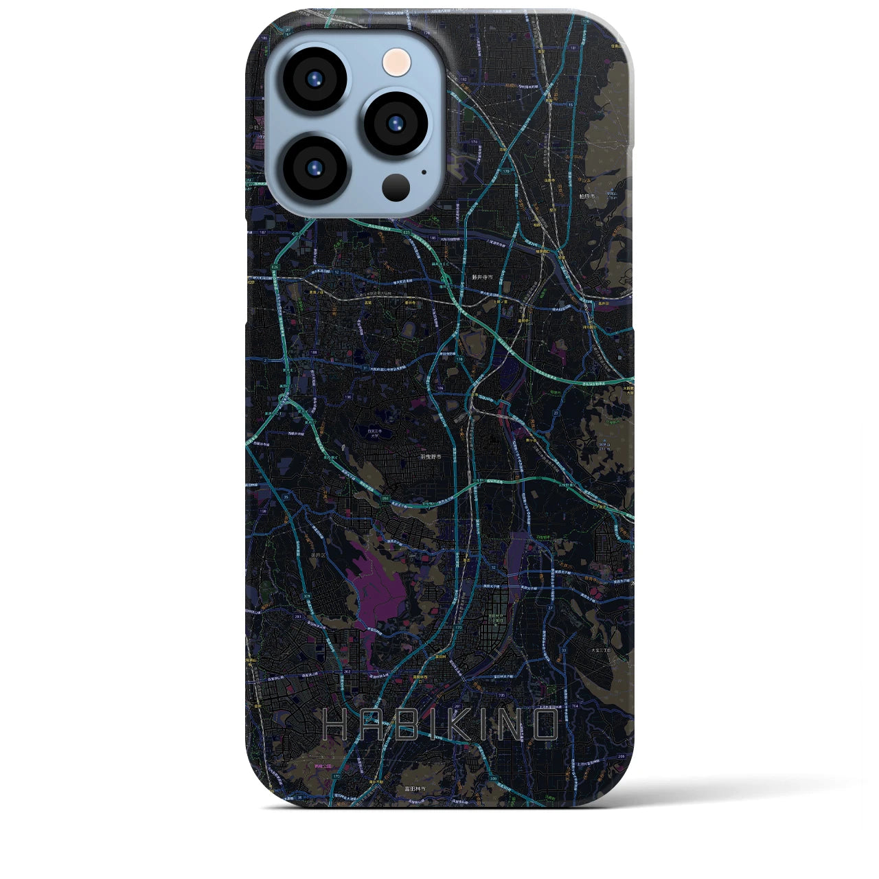 【羽曳野(大阪府)】地図柄iPhoneケース(バックカバータイプ)