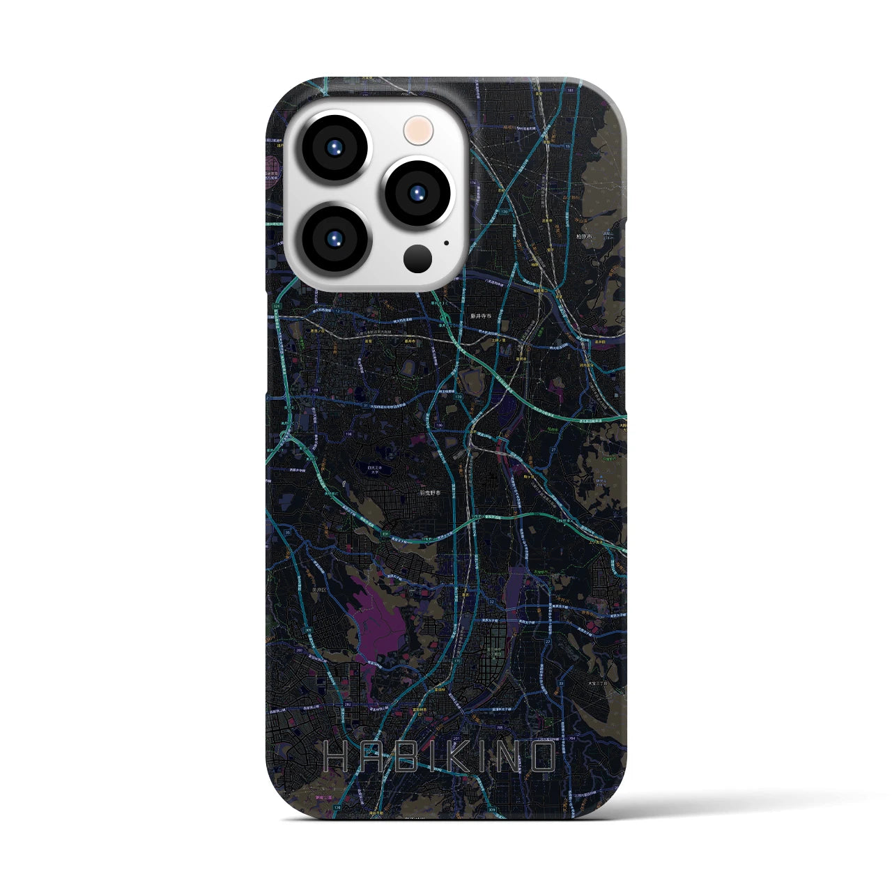 【羽曳野(大阪府)】地図柄iPhoneケース(バックカバータイプ)