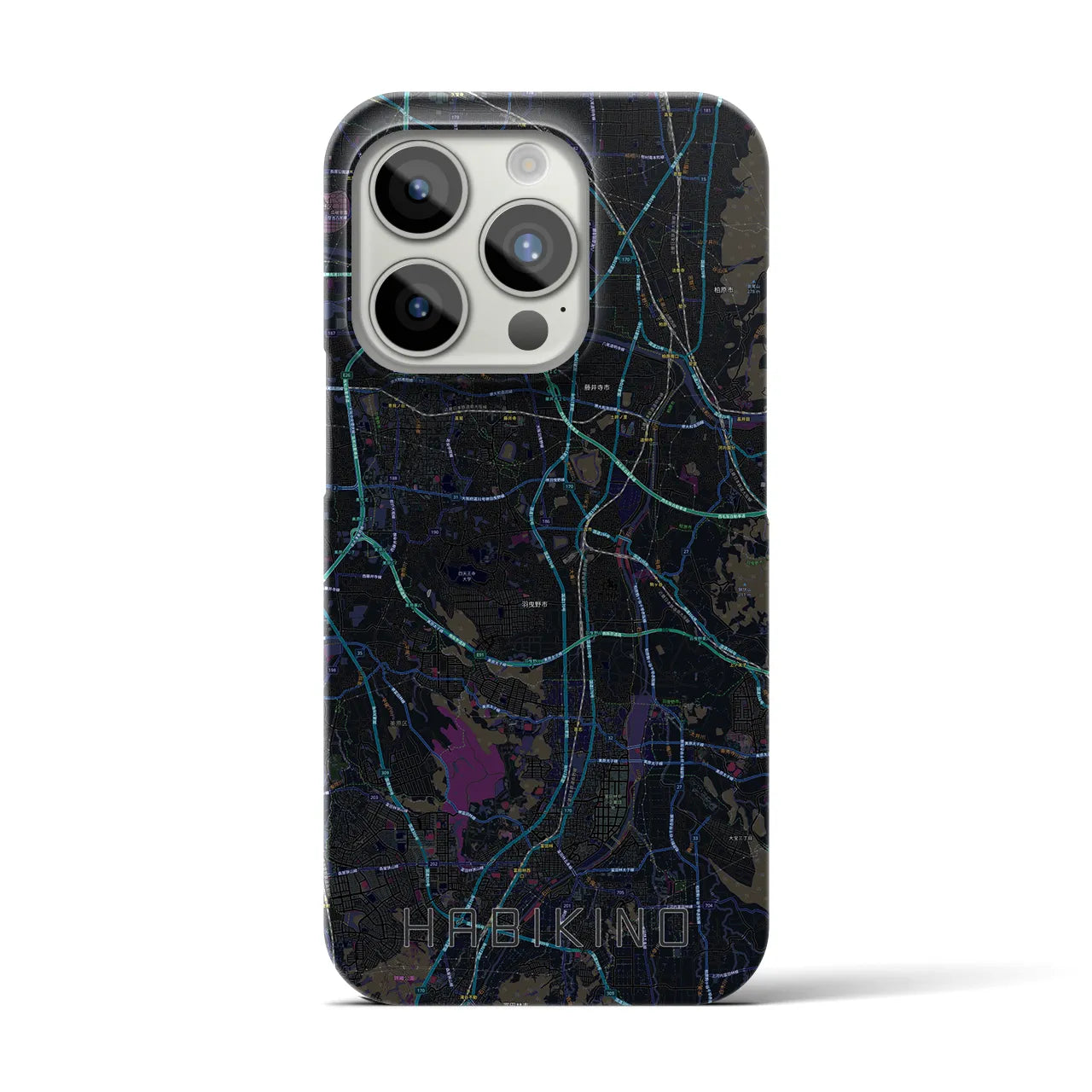 【羽曳野(大阪府)】地図柄iPhoneケース(バックカバータイプ)