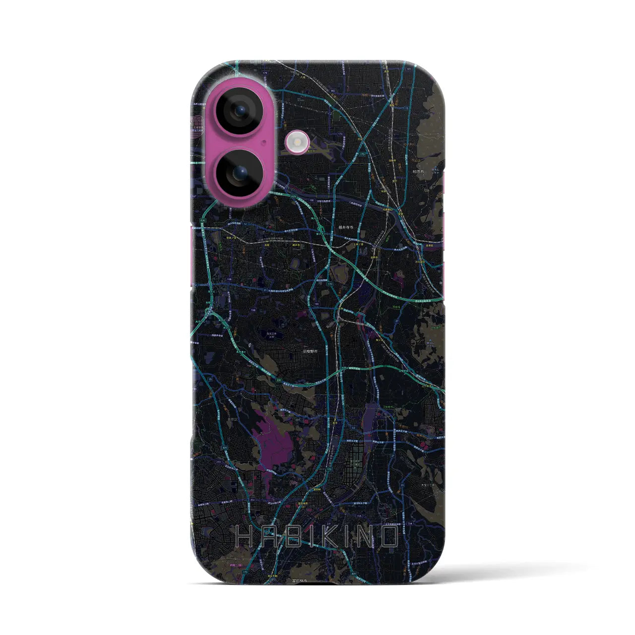【羽曳野(大阪府)】地図柄iPhoneケース(バックカバータイプ)