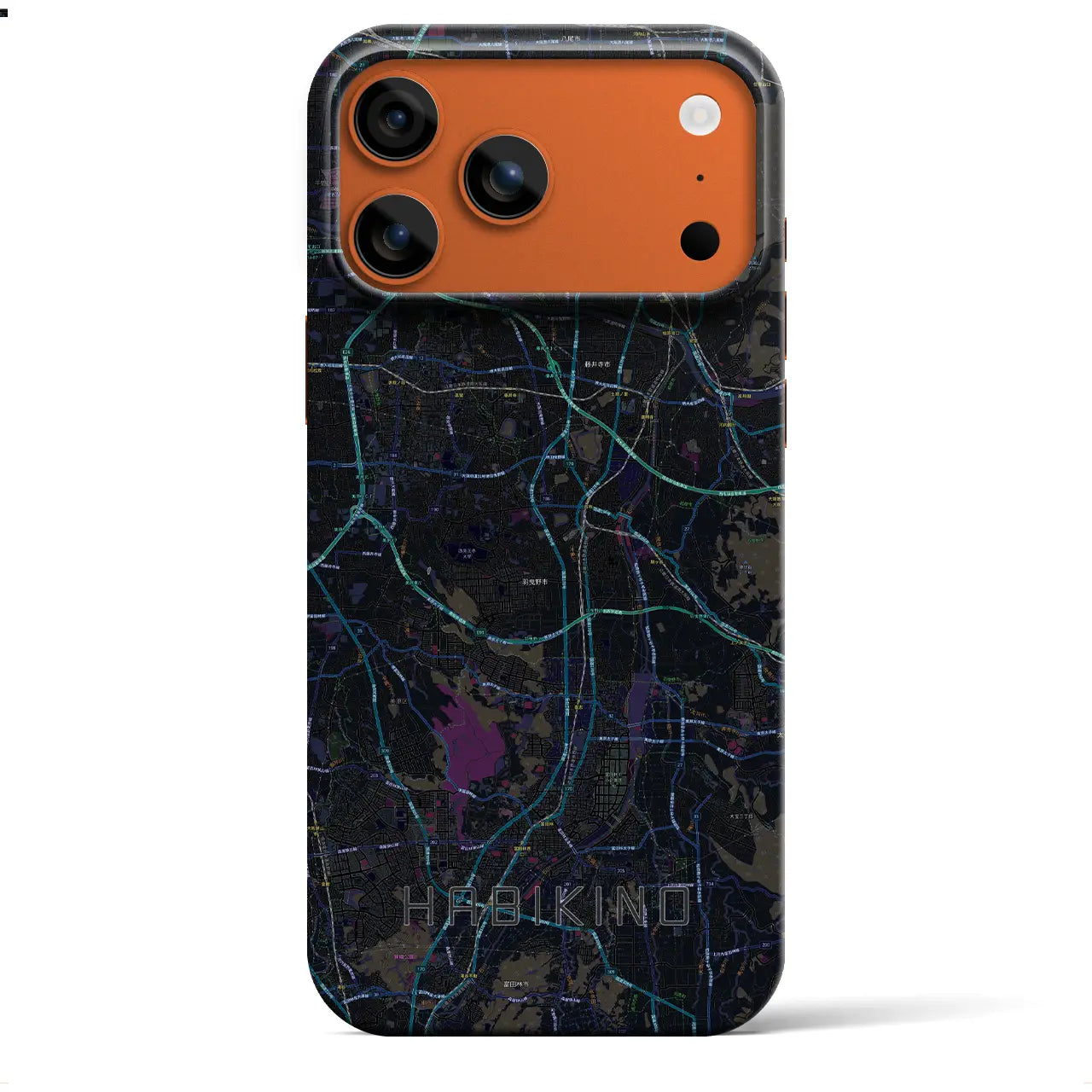 【羽曳野(大阪府)】地図柄iPhoneケース(バックカバータイプ)