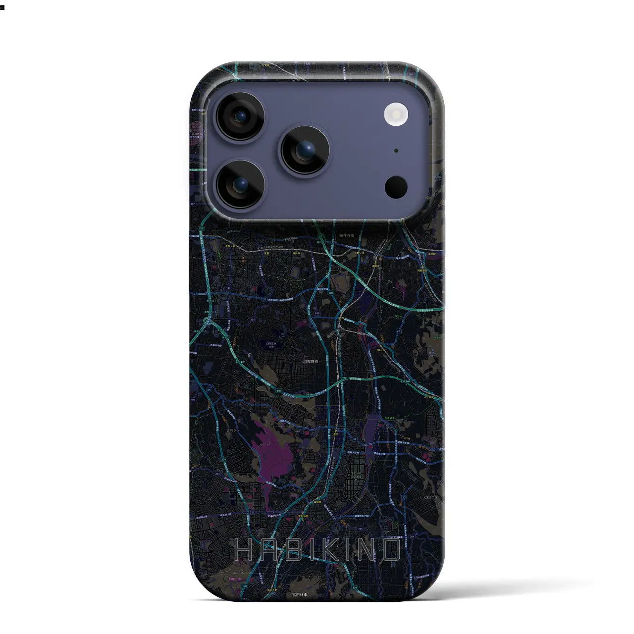 【羽曳野(大阪府)】地図柄iPhoneケース(バックカバータイプ)