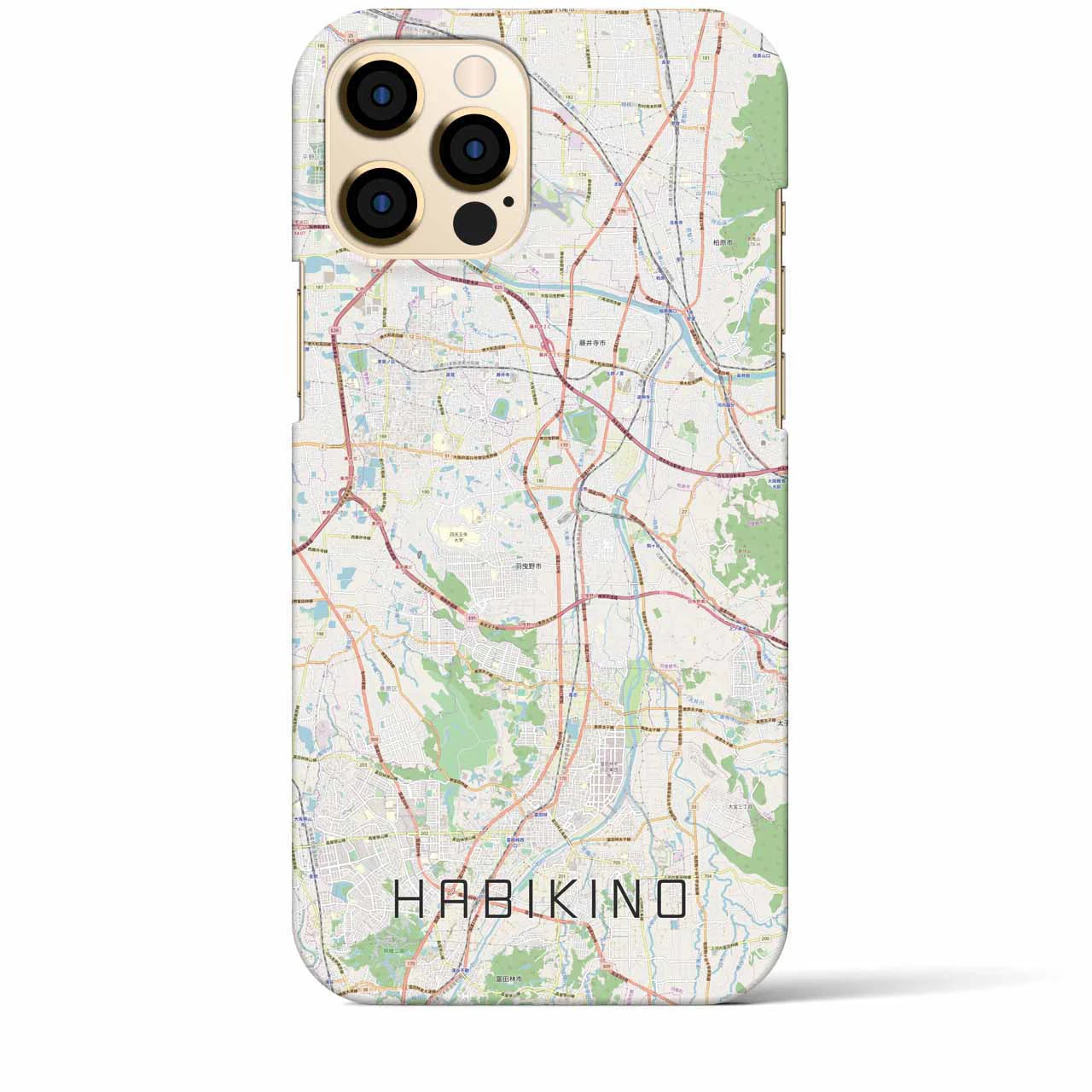 【羽曳野(大阪府)】地図柄iPhoneケース(バックカバータイプ)