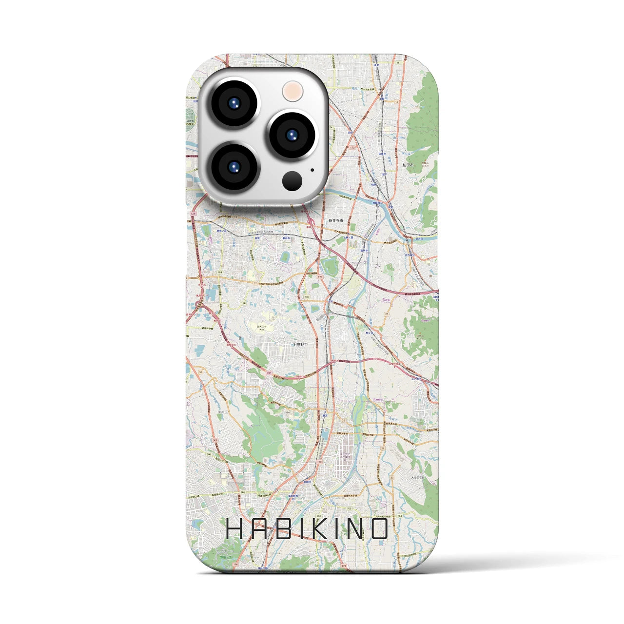 【羽曳野(大阪府)】地図柄iPhoneケース(バックカバータイプ)