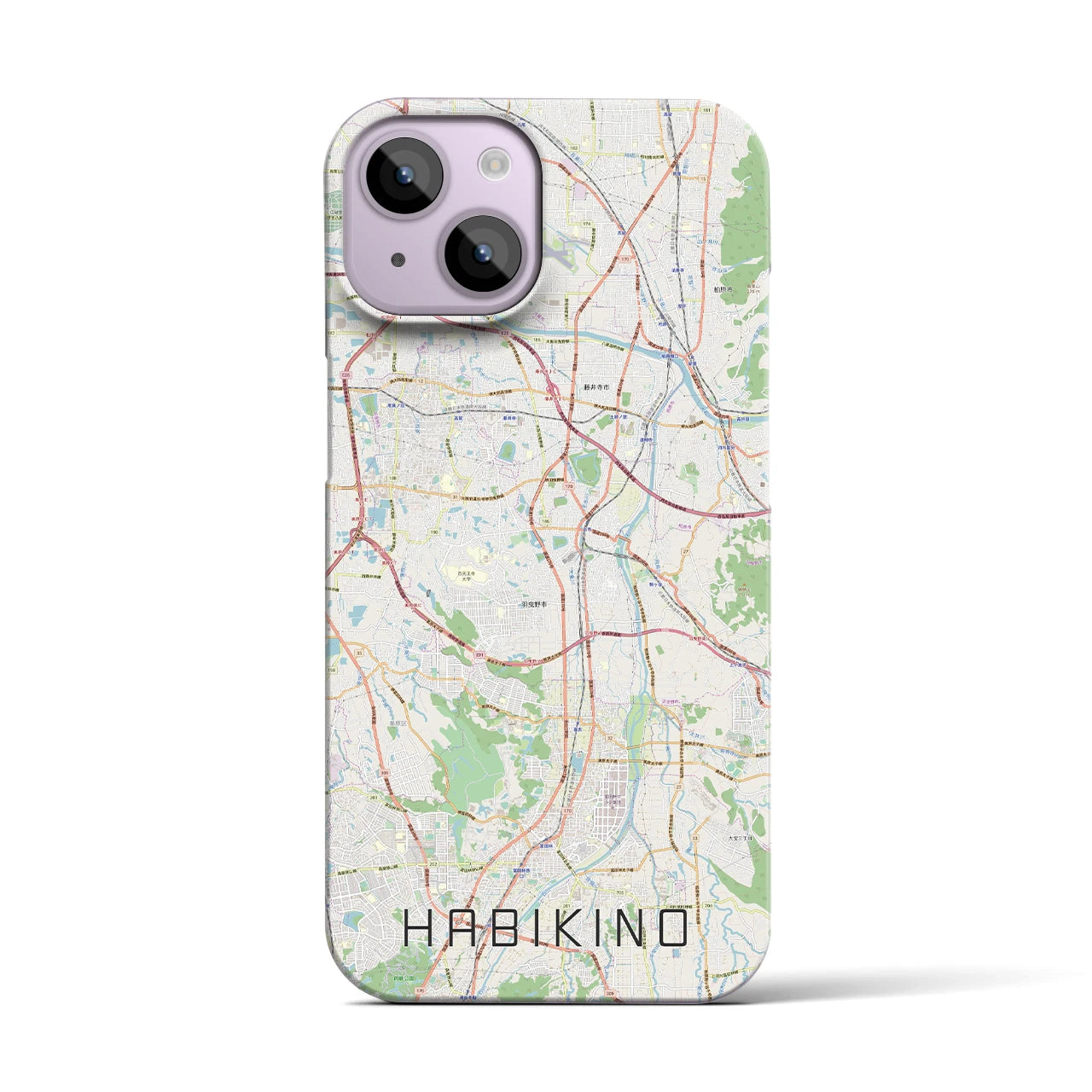 【羽曳野(大阪府)】地図柄iPhoneケース(バックカバータイプ)