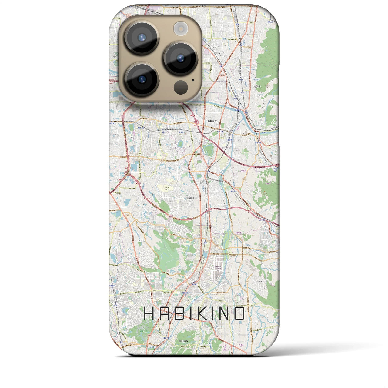 【羽曳野(大阪府)】地図柄iPhoneケース(バックカバータイプ)