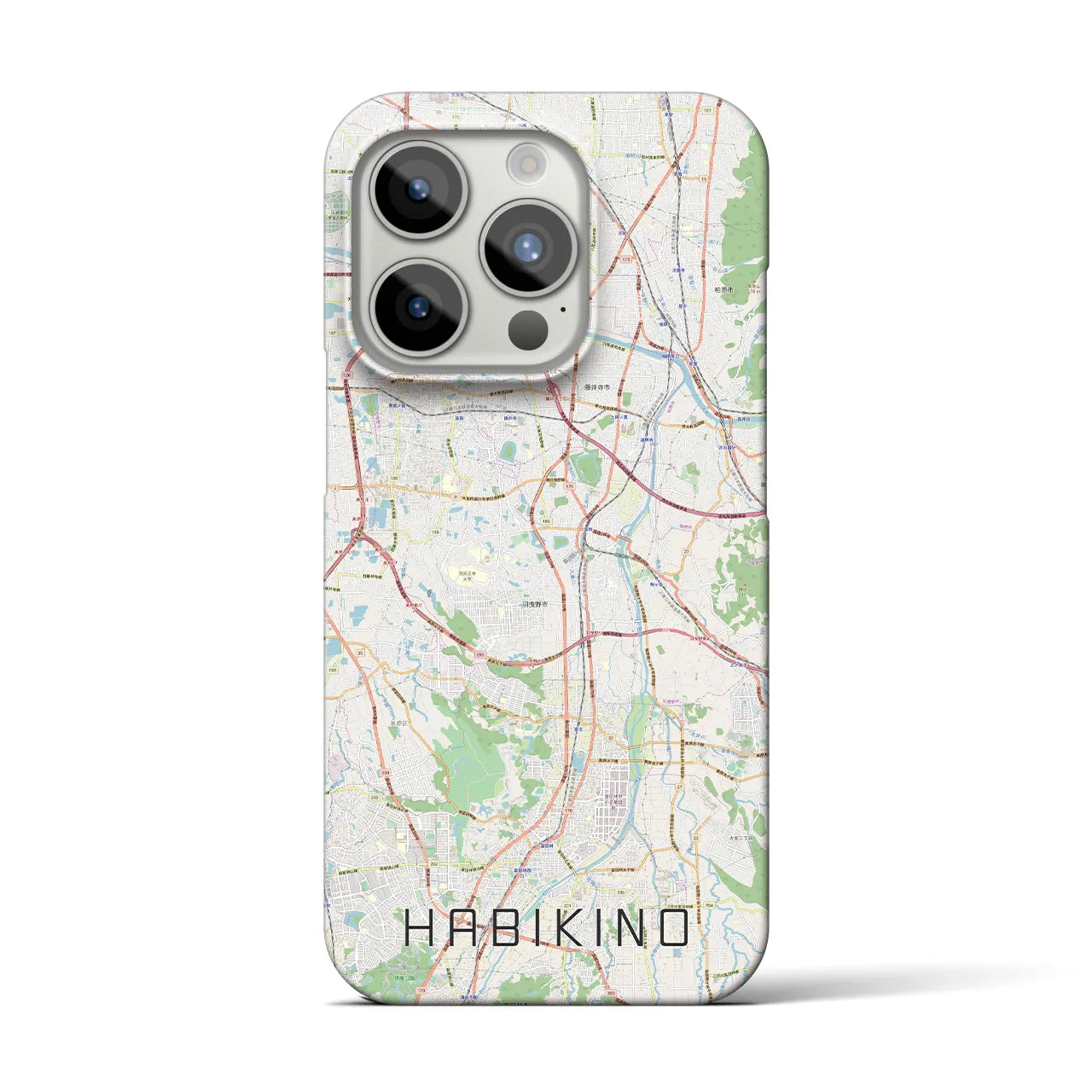 【羽曳野(大阪府)】地図柄iPhoneケース(バックカバータイプ)