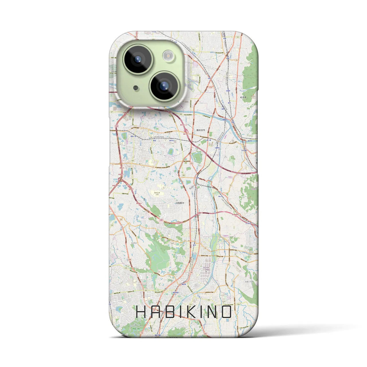 【羽曳野(大阪府)】地図柄iPhoneケース(バックカバータイプ)
