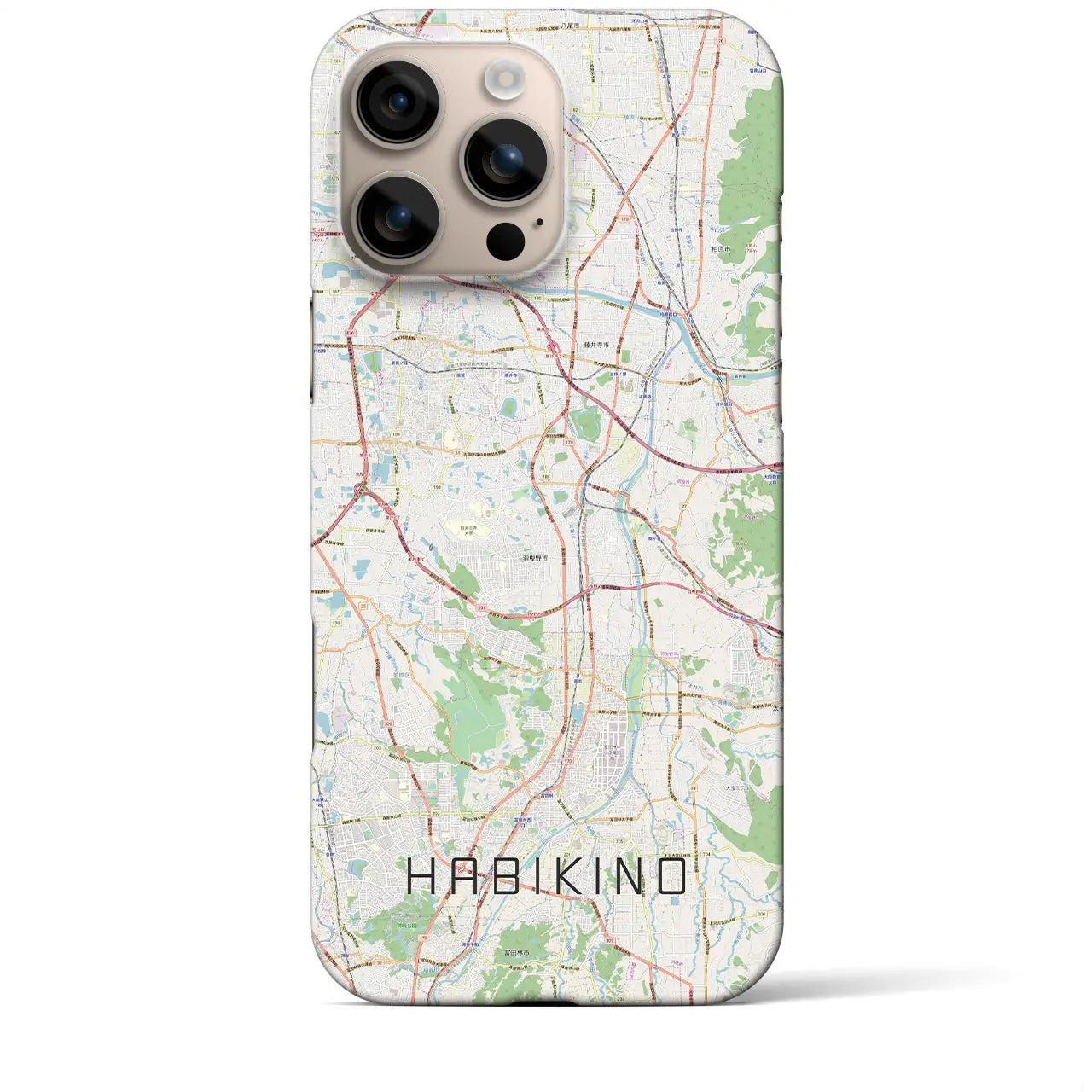 【羽曳野(大阪府)】地図柄iPhoneケース(バックカバータイプ)