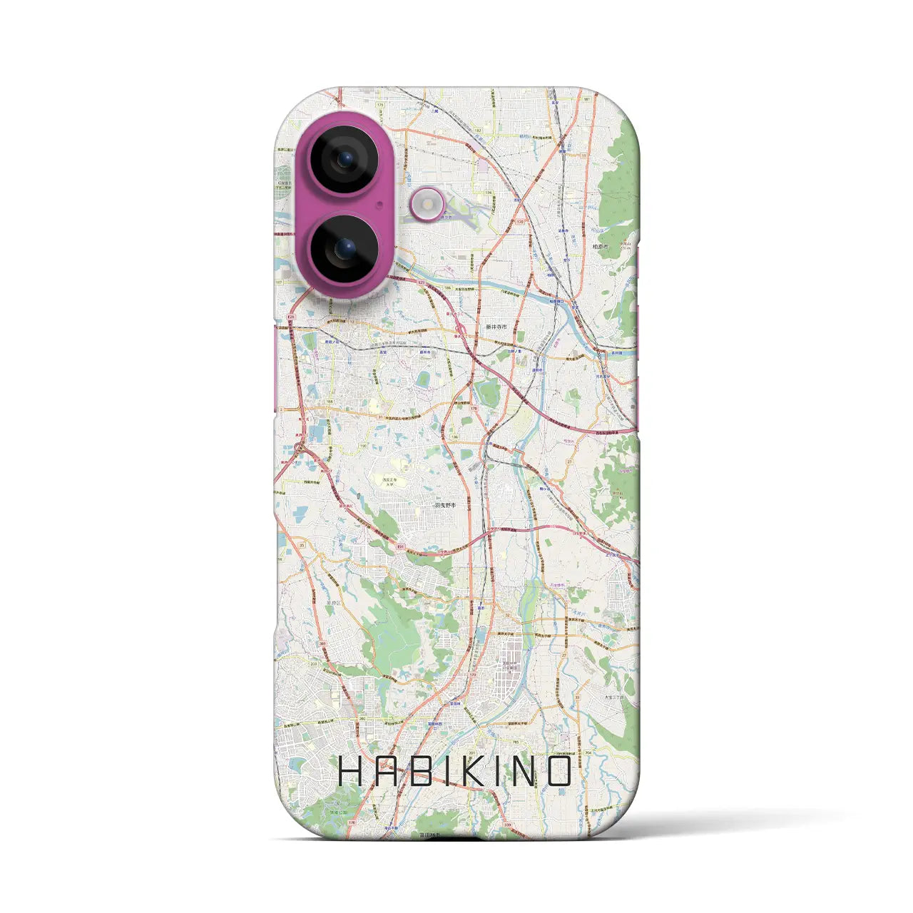 【羽曳野(大阪府)】地図柄iPhoneケース(バックカバータイプ)