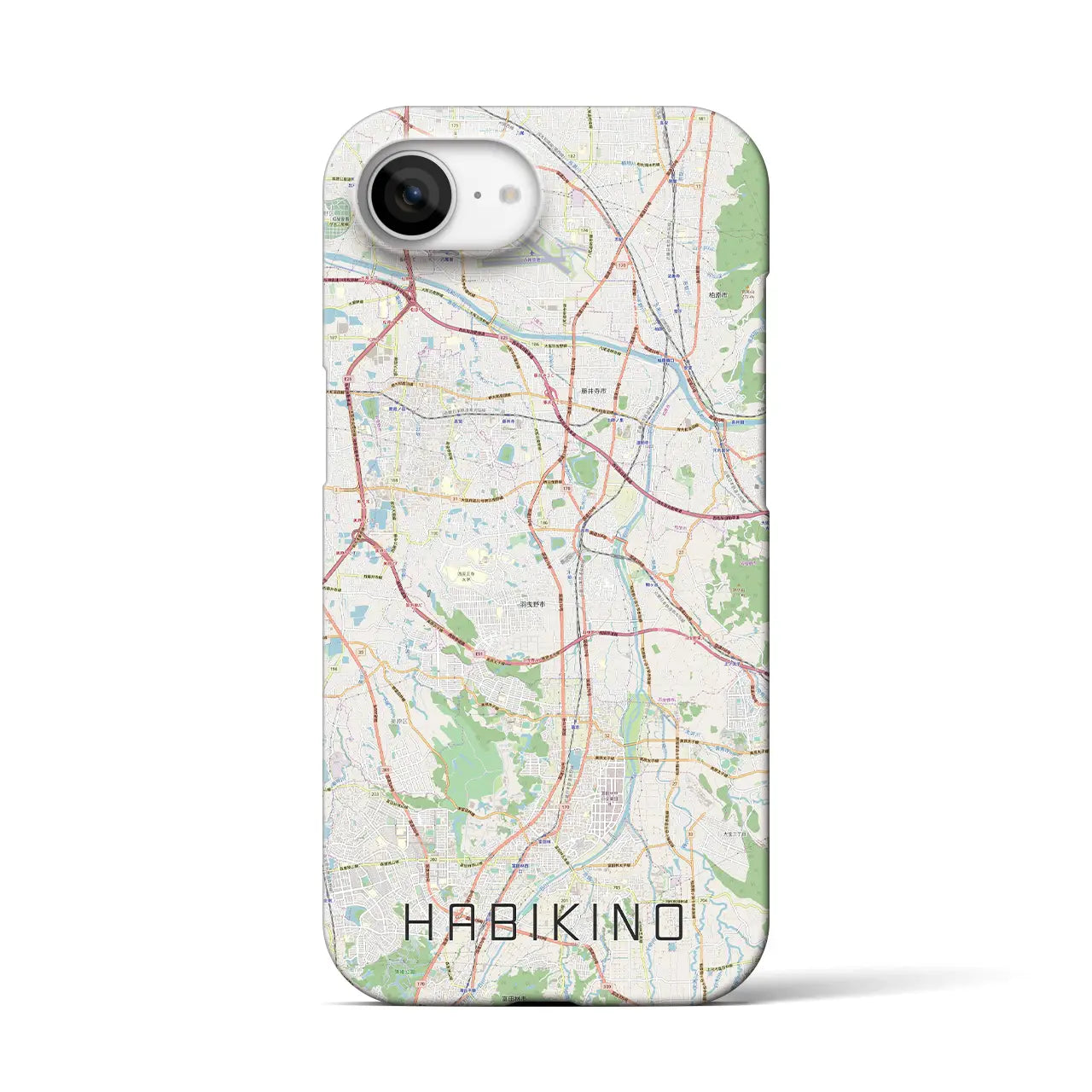 【羽曳野(大阪府)】地図柄iPhoneケース(バックカバータイプ)