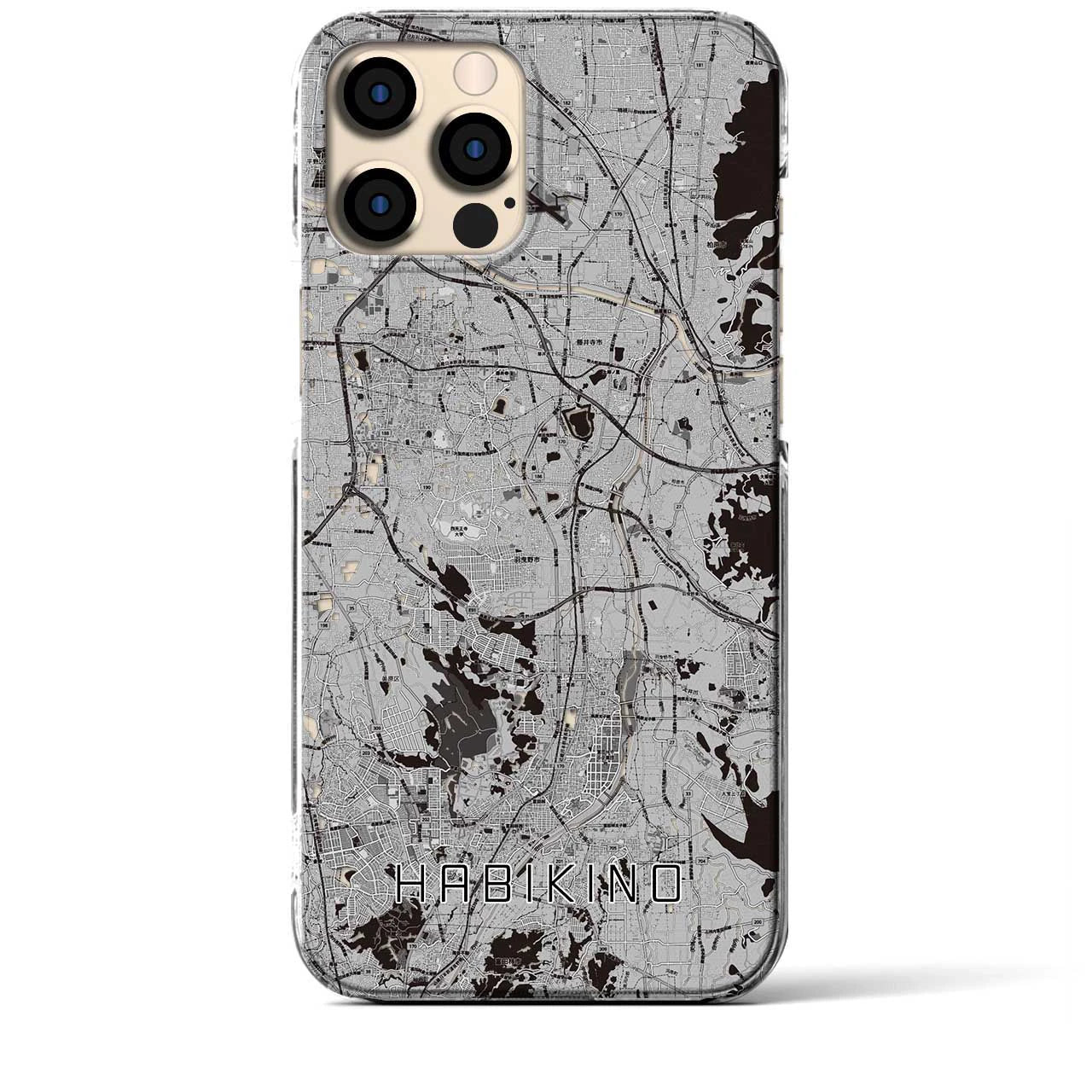 【羽曳野(大阪府)】地図柄iPhoneケース(クリアタイプ)