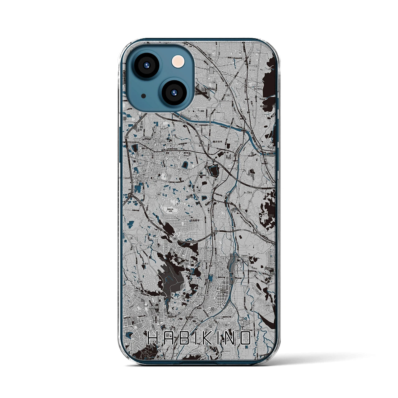 【羽曳野(大阪府)】地図柄iPhoneケース(クリアタイプ)