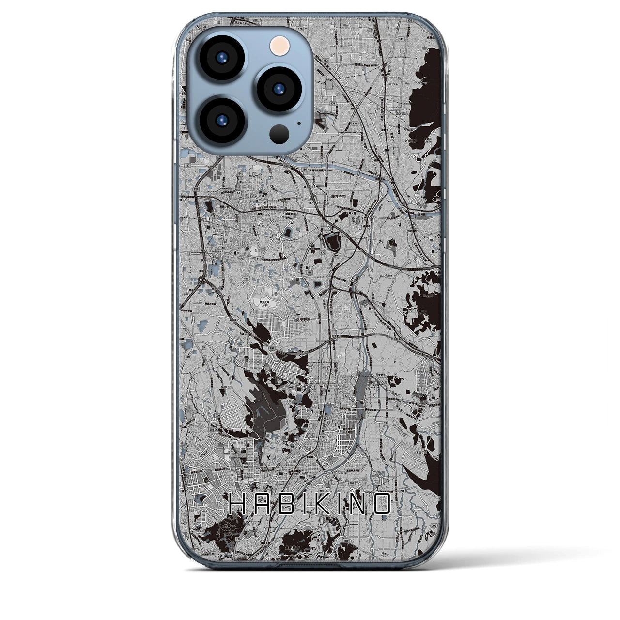 【羽曳野(大阪府)】地図柄iPhoneケース(クリアタイプ)