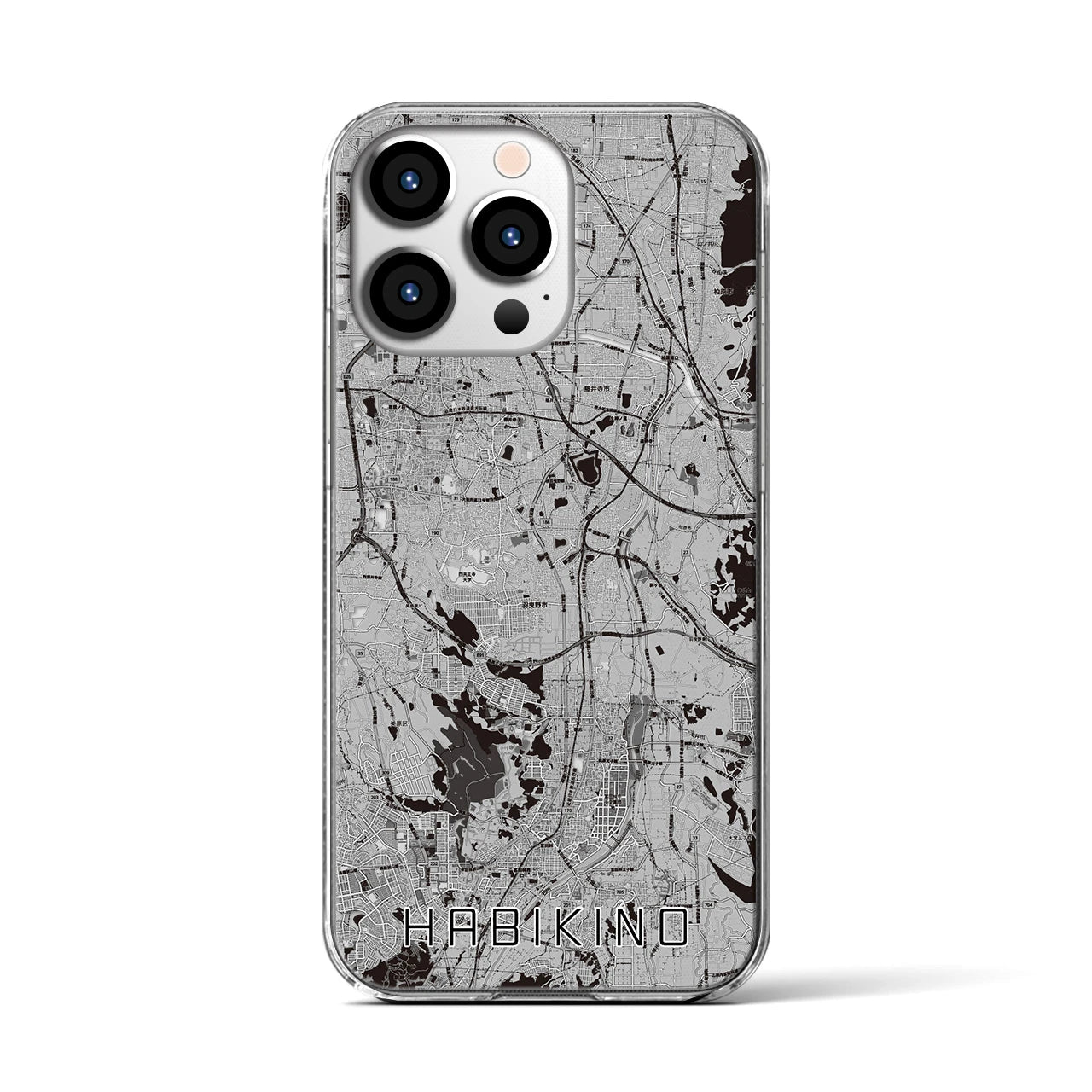 【羽曳野(大阪府)】地図柄iPhoneケース(クリアタイプ)