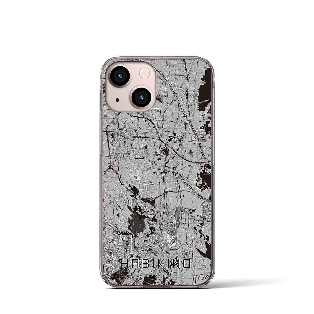 【羽曳野(大阪府)】地図柄iPhoneケース(クリアタイプ)