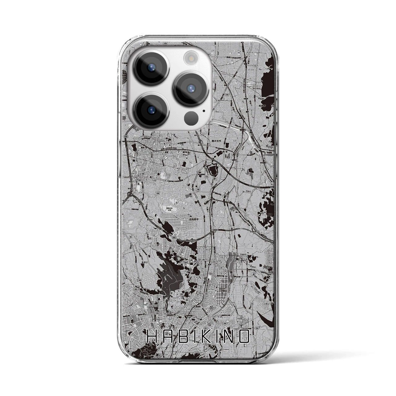 【羽曳野(大阪府)】地図柄iPhoneケース(クリアタイプ)