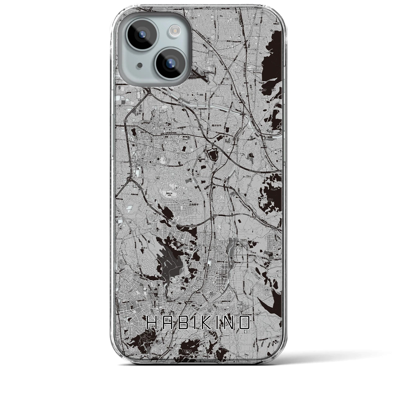 【羽曳野(大阪府)】地図柄iPhoneケース(クリアタイプ)