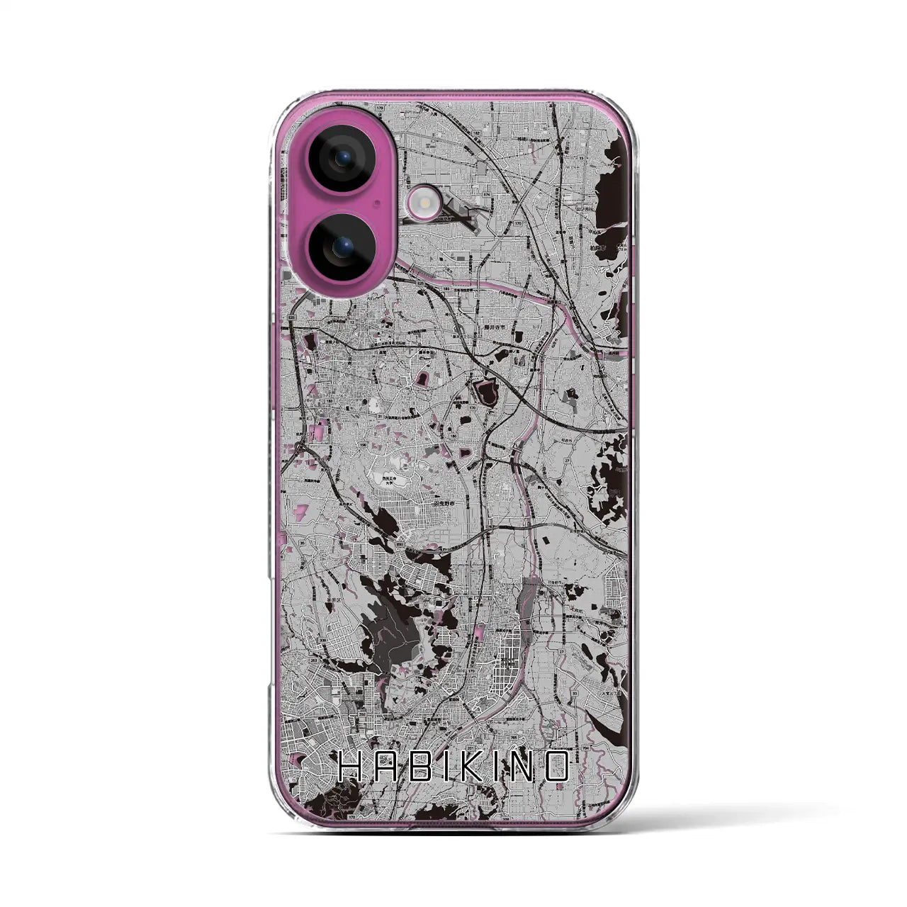 【羽曳野(大阪府)】地図柄iPhoneケース(クリアタイプ)