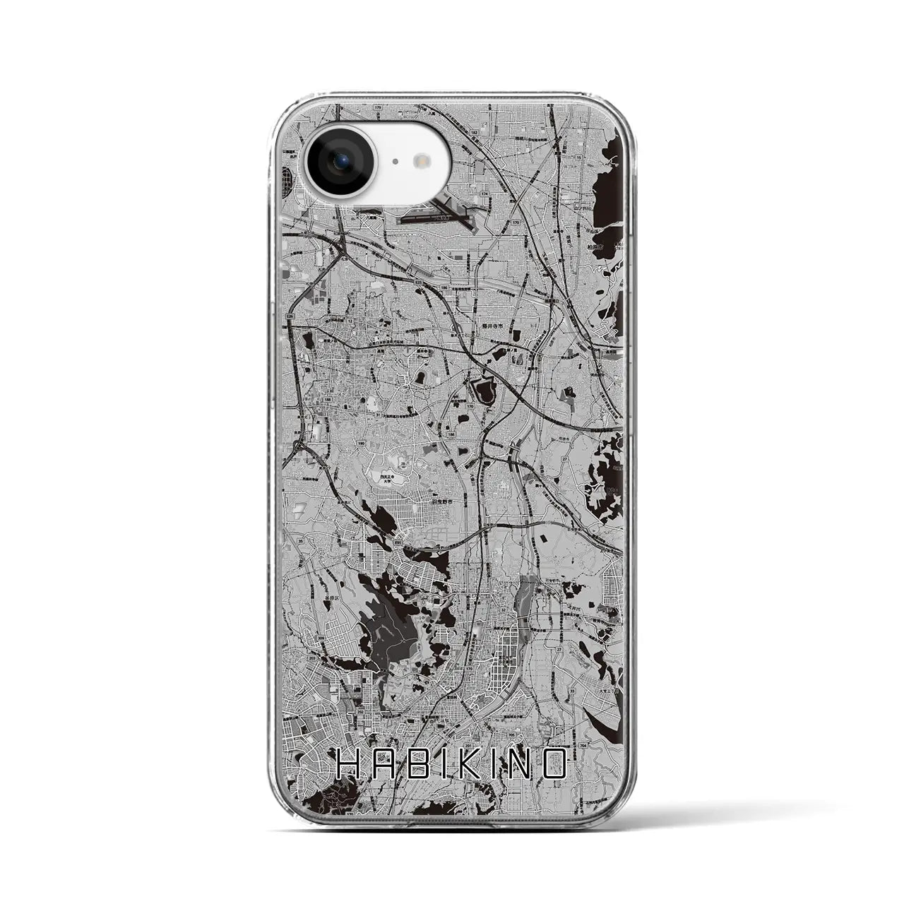 【羽曳野(大阪府)】地図柄iPhoneケース(クリアタイプ)