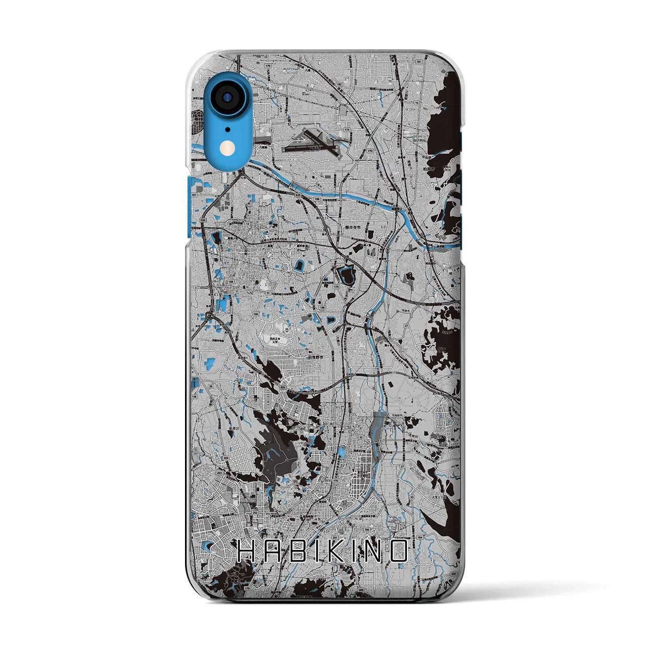 【羽曳野(大阪府)】地図柄iPhoneケース(クリアタイプ)