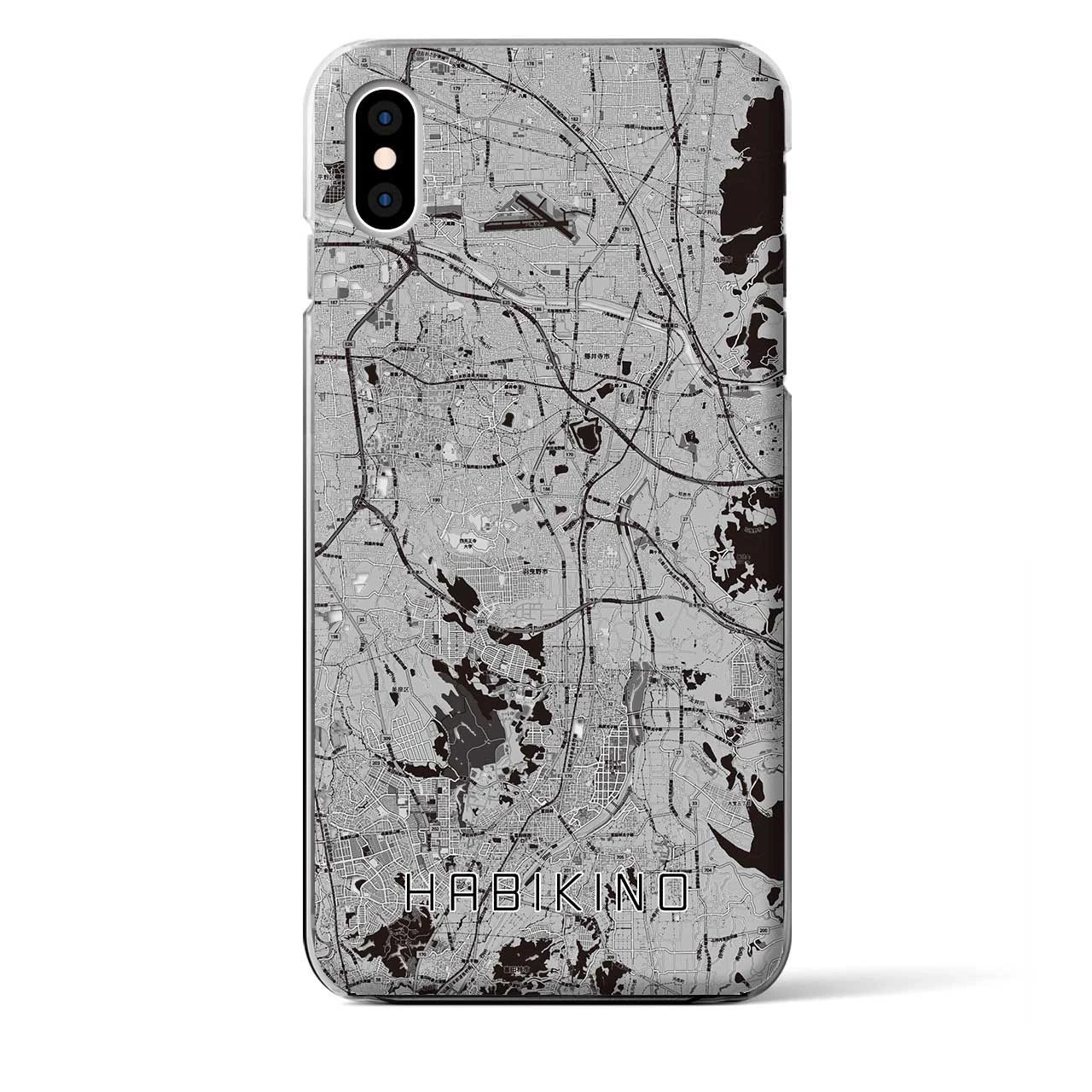 【羽曳野(大阪府)】地図柄iPhoneケース(クリアタイプ)