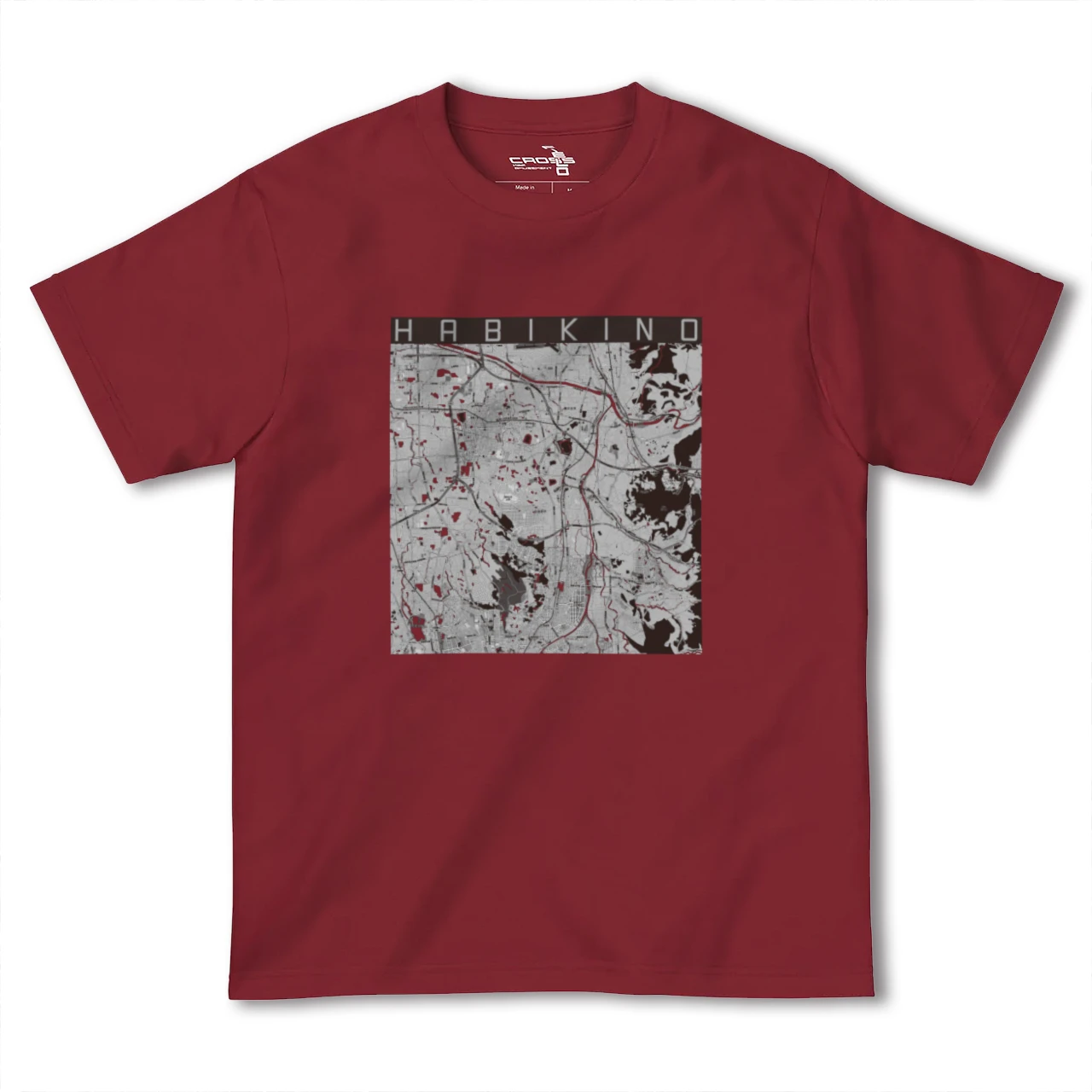 【羽曳野(大阪府)】地図柄ヘビーウェイトTシャツ