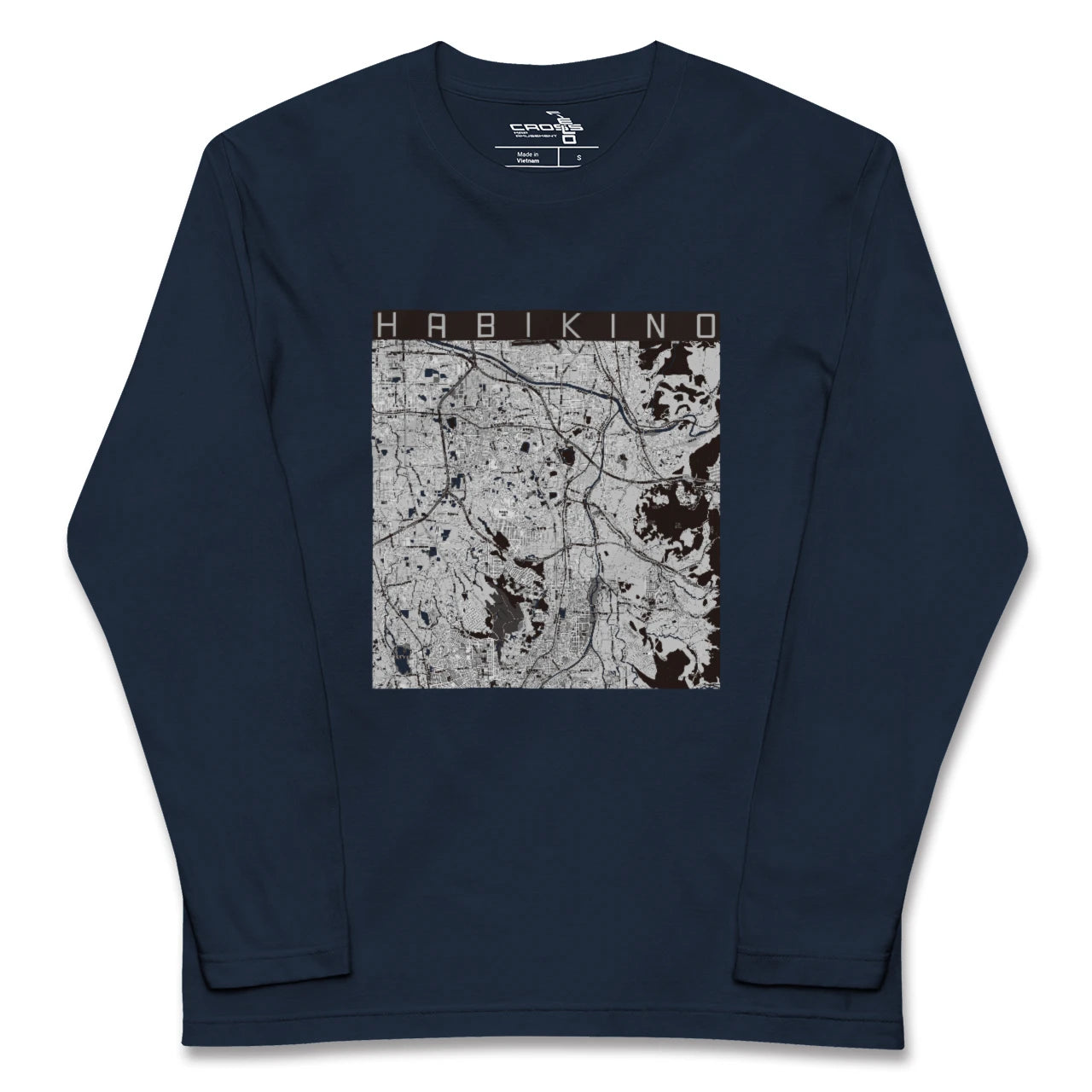 【羽曳野(大阪府)】地図柄ロングスリーブTシャツ
