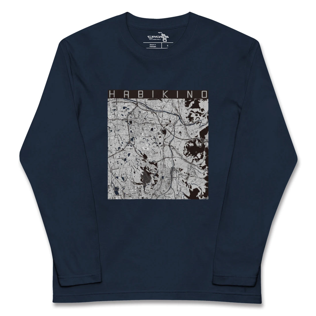 【羽曳野(大阪府)】地図柄ロングスリーブTシャツ