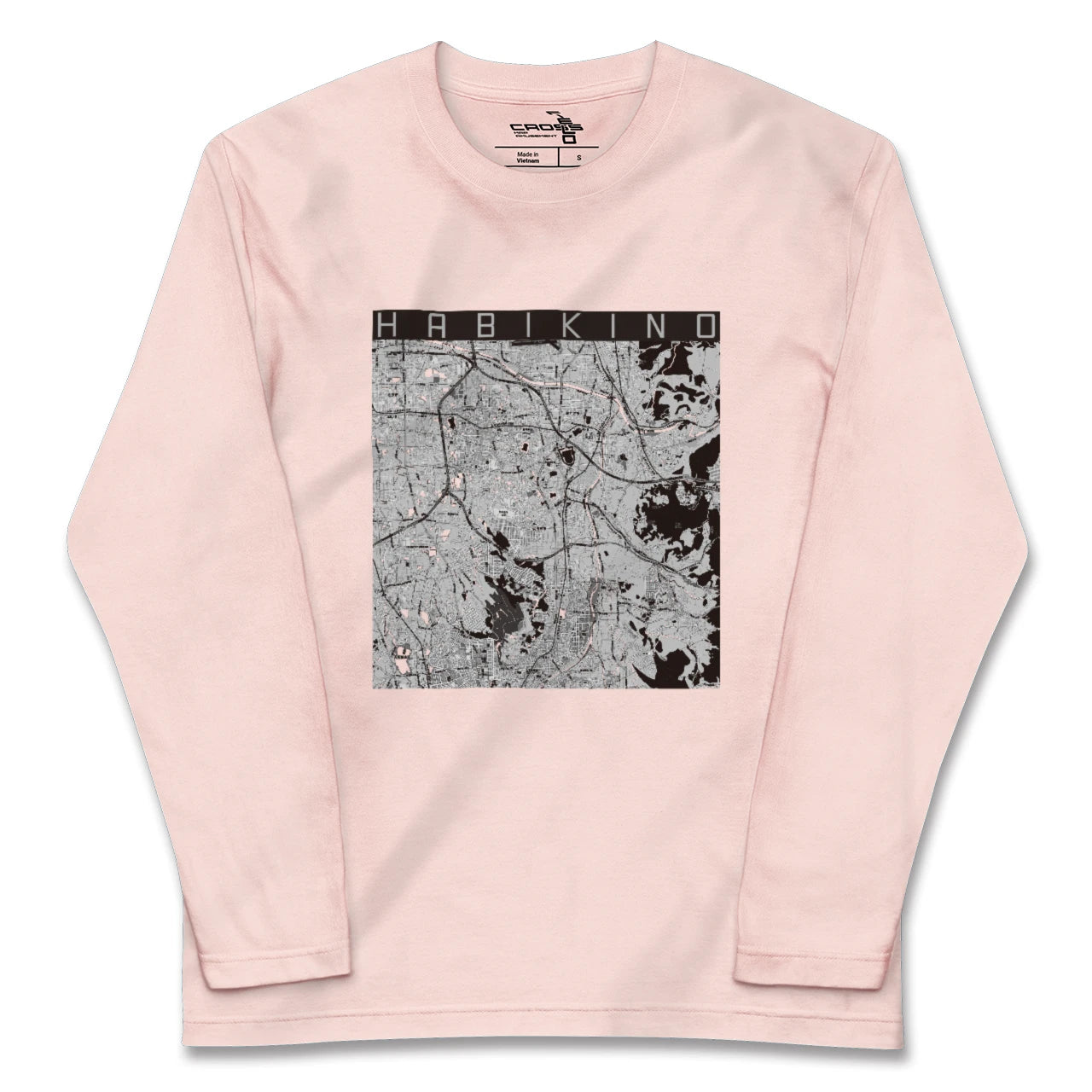 【羽曳野(大阪府)】地図柄ロングスリーブTシャツ