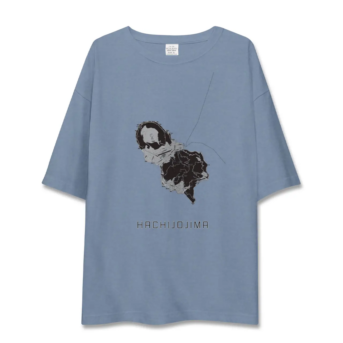 【八丈島(東京都)】地図柄ビッグシルエットTシャツ