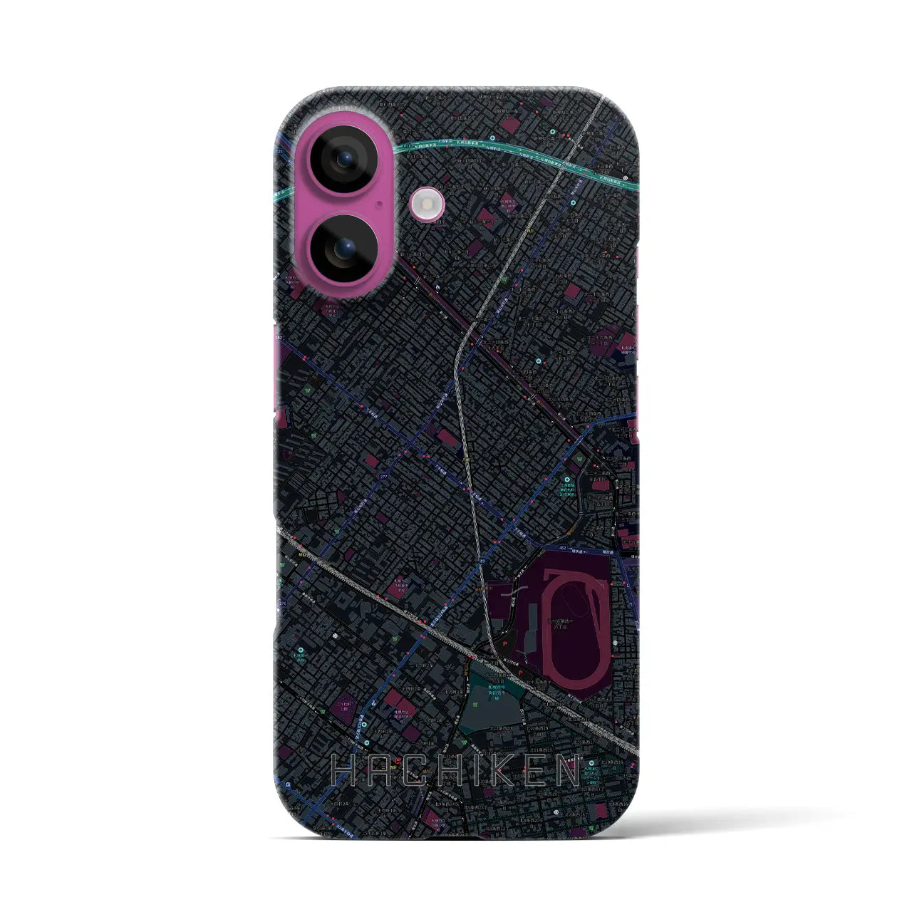 【八軒(北海道)】地図柄iPhoneケース(バックカバータイプ)